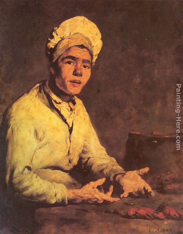 Theodule Augustine Ribot Le Cuisinier aux Ecrevisses